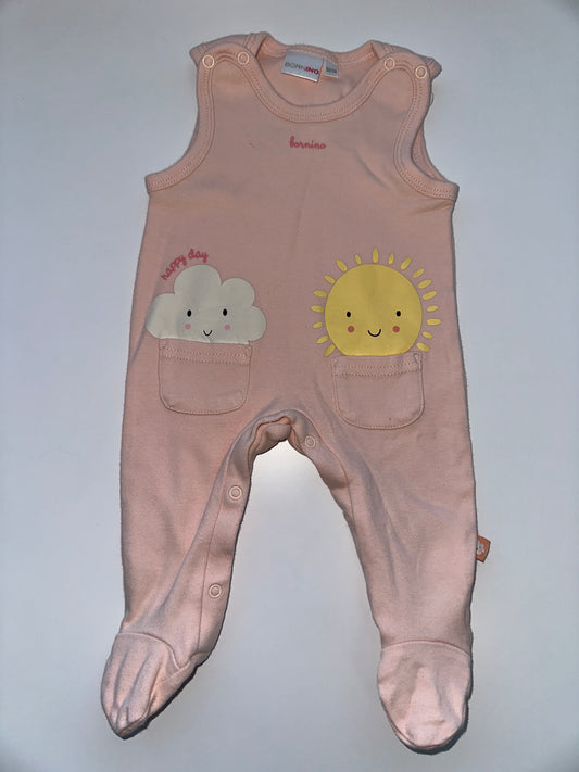 Bornino Strampler mit Wolken- und Sonnenmotiv – Grösse 50/56