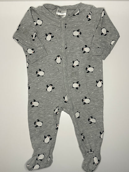 Babystrampler mit Pinguinmotiv Gr. 62