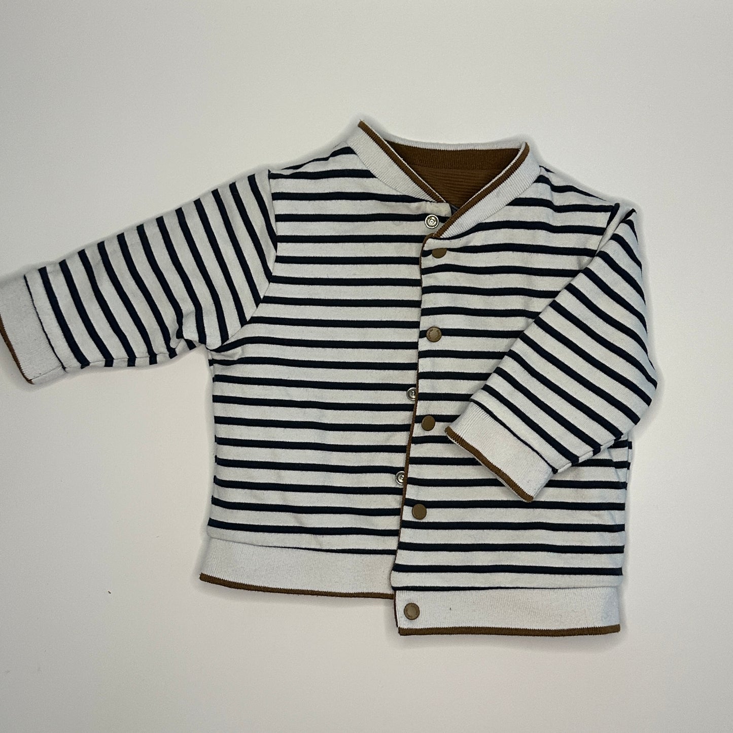 Wendejacke mit Streifenfutter Gr. 68