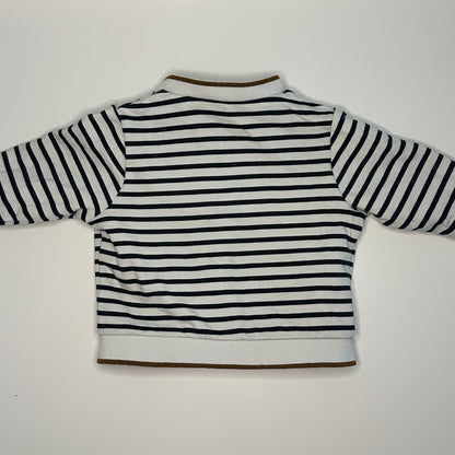 Wendejacke mit Streifenfutter Gr. 68