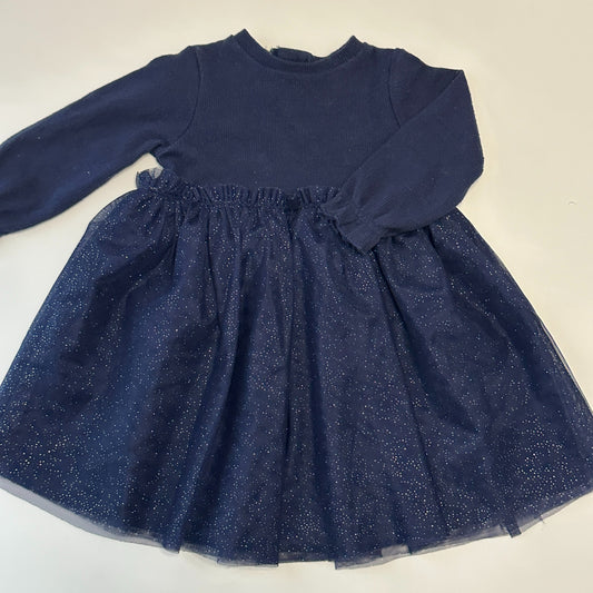 Kleid Dunkelblau Tüll Gr. 62/68