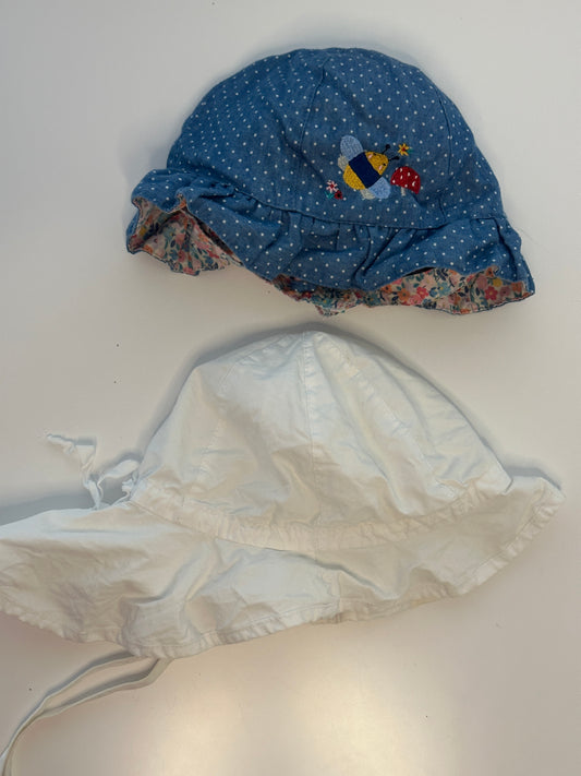 Sterntaler Sonnenhut-Set aus Baumwolle – Grösse 74/80