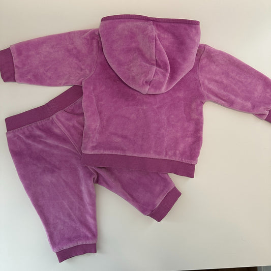 Baby Trainingsanzug Lila Gr. 68 | Smile