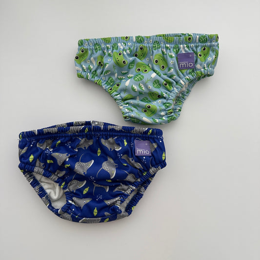 Bambino Mio Schwimmwindeln 2er-Set mit Frosch- & Rochenmotiv – 12–15 kg
