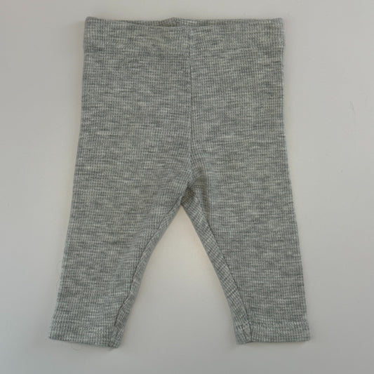 Baby Leggings gerippt hellgrau – Gr. 68