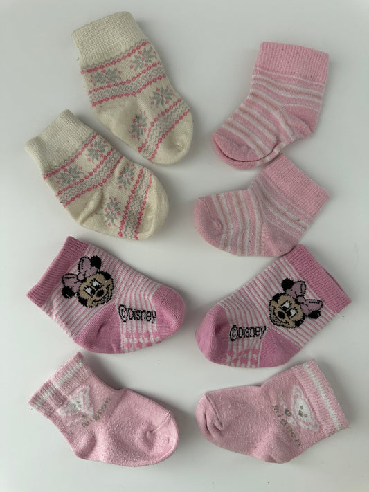 Baby Socken Set Rosa (5er) Gr. 50/56