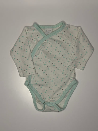 Wickelbody mit Sternenmuster Gr. 56