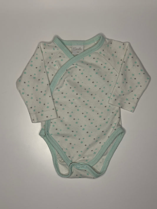 Wickelbody mit Sternenmuster Gr. 56