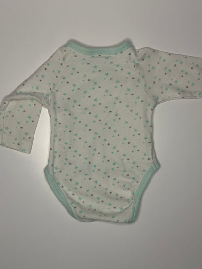 Wickelbody mit Sternenmuster Gr. 56