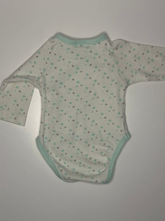 Wickelbody mit Sternenmuster Gr. 56