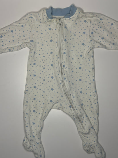 Sternchen Pyjama Strampler Gr. 56