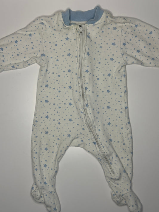 Sternchen Pyjama Strampler Gr. 56