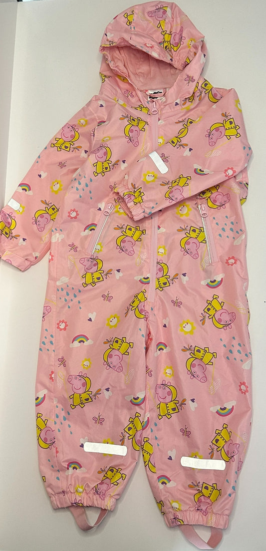 Peppa Pig Regenanzug mit Kapuze – Rosa, Grösse 86/92