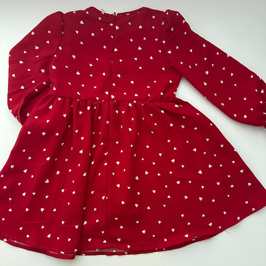 Rotes Kleid mit Herzchen – SHEIN | Grösse 92