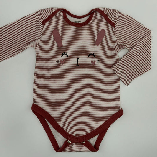 Baby Body Rot Gestreift Hase Gr. 68 | C&A | MiniMoments Schweiz