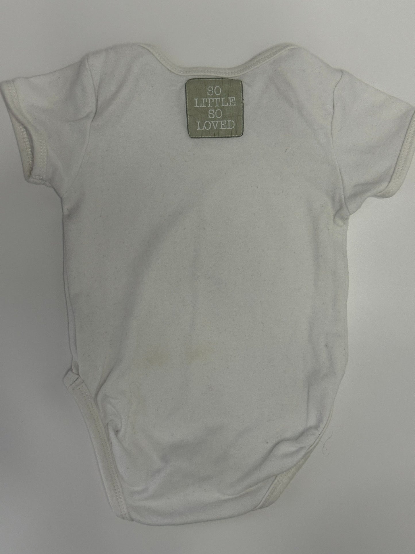 Baby Body Kurzarm Weiss Gr. 62 | So Little So Loved