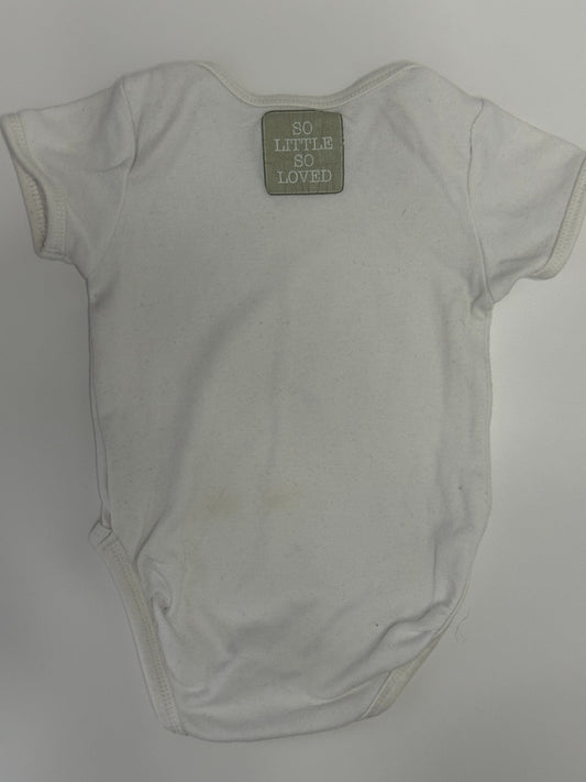 Baby Body Kurzarm Weiss Gr. 62 | So Little So Loved
