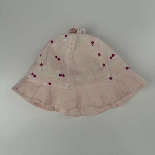 Baby Sonnenhut Rosa Muster Gr. 68