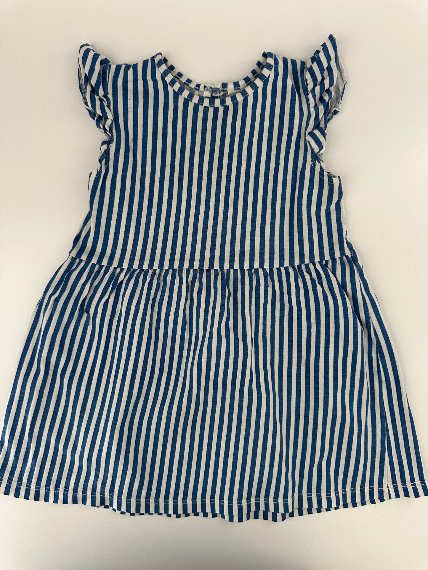 H&M Baby Kleid Gestreift Blau Weiss Gr. 86