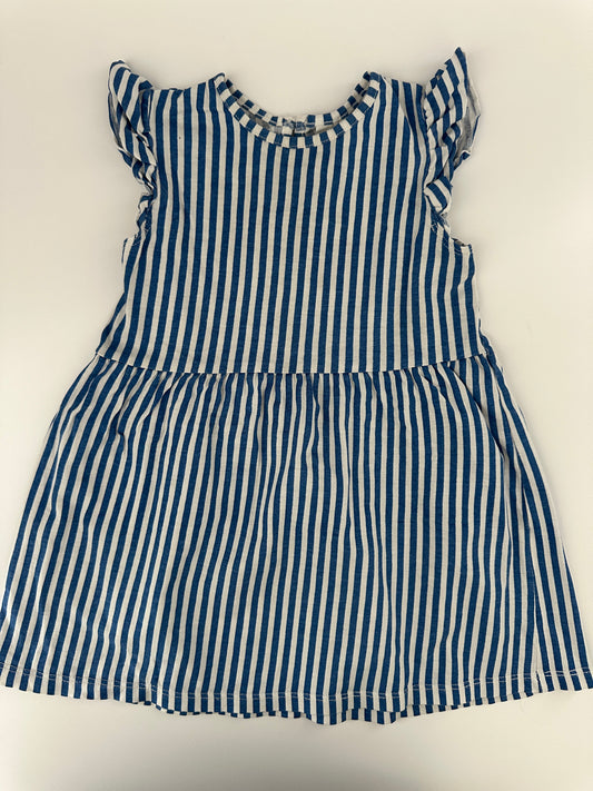 H&M Baby Kleid Gestreift Blau Weiss Gr. 86