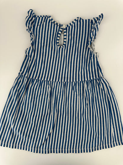 H&M Baby Kleid Gestreift Blau Weiss Gr. 86