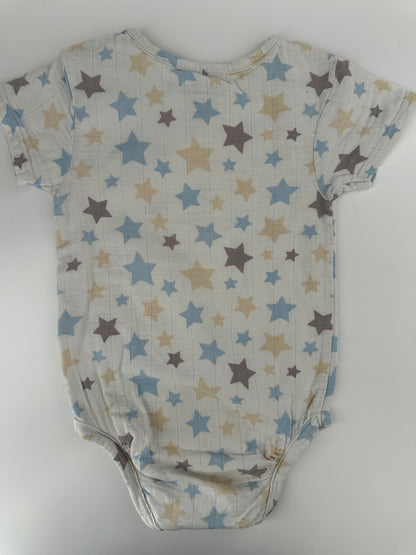 Lupilu Baby Body Sterne Kurzarm Creme Gr. 86/92