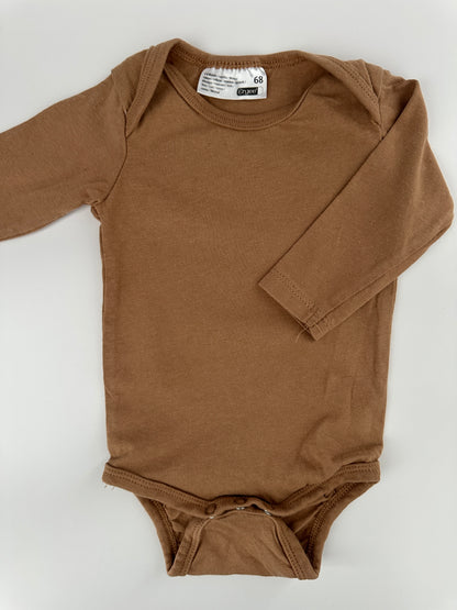 Ergee Baby Body Braun Langarm Gr. 68
