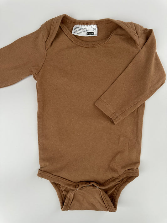 Ergee Baby Body Braun Langarm Gr. 68