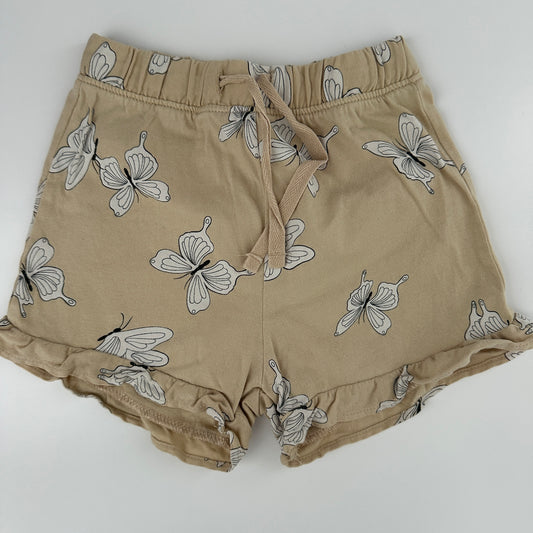 H&M Baby Shorts Beige mit Schmetterlingen Gr. 86