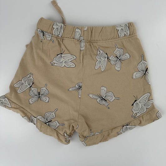 H&M Baby Shorts Beige mit Schmetterlingen Gr. 86