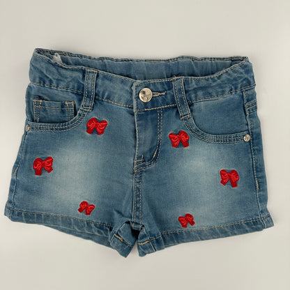 Baby Jeansshorts mit Schleifen Gr. 68/74