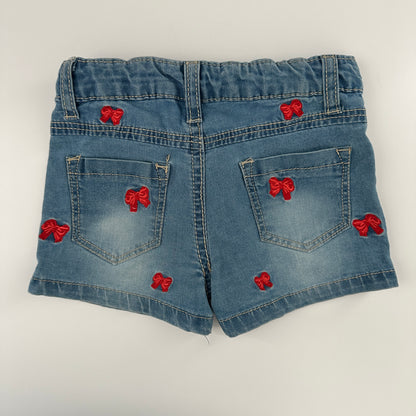 Baby Jeansshorts mit Schleifen Gr. 68/74