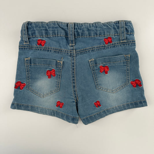 Baby Jeansshorts mit Schleifen Gr. 68/74