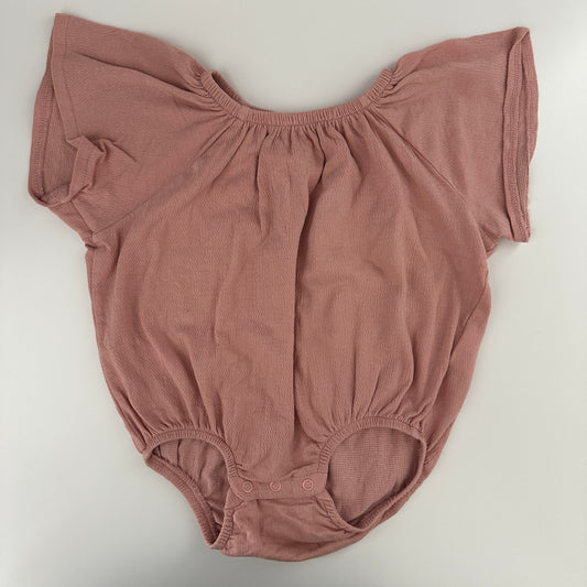 Baby Body rosé kurzarm mit Struktur von H&M Gr. 86
