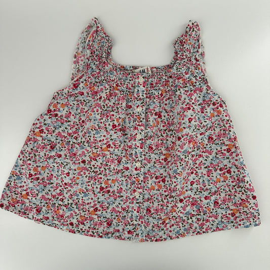 H&M Bluse Blumenmuster bunt/weiss Gr. 92