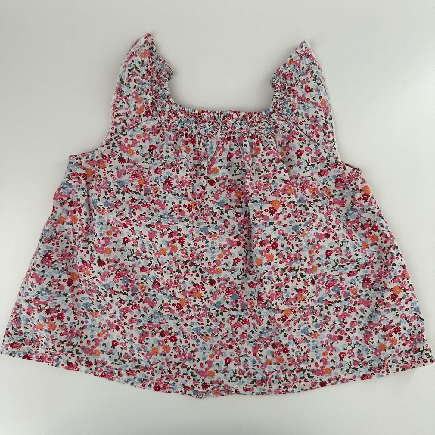 H&M Bluse Blumenmuster bunt/weiss Gr. 92