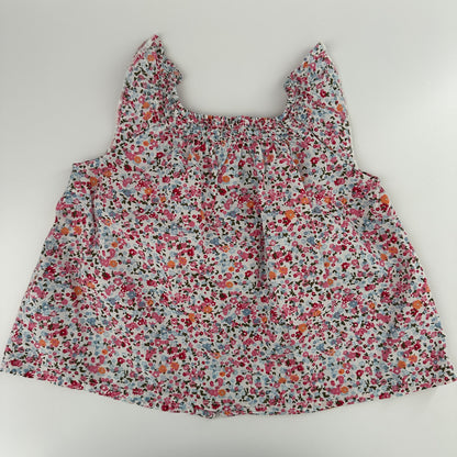 H&M Bluse Blumenmuster bunt/weiss Gr. 92
