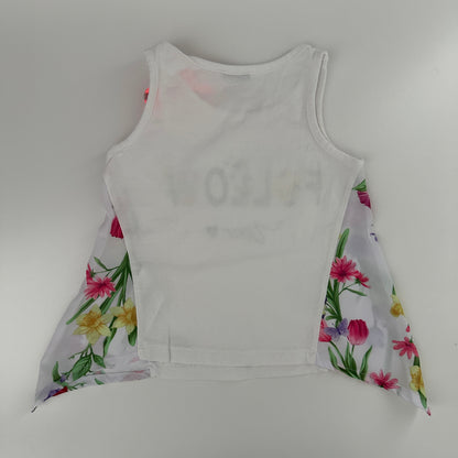 Y.M.S. Original Baby Top „Follow Your“ mit Blumen & Schleife Gr. 68