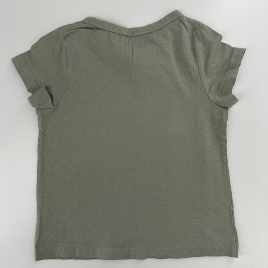 H&M T-Shirt Grün Basic Gr. 92 (2 Jahre)