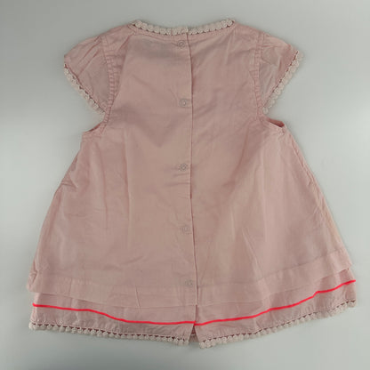 Vertbaudet Kleid Rosa mit Stickerei Gr. 94