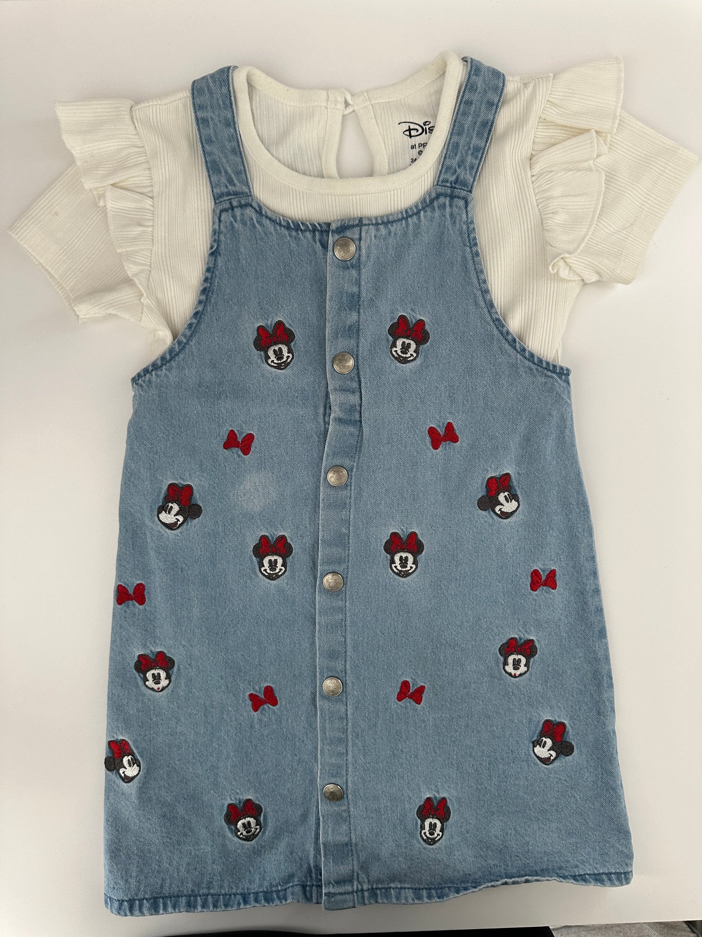 Disney Minnie Mouse Jeanskleid Blau Gr. 86/92