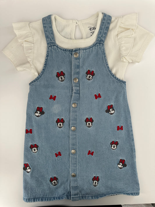 Disney Minnie Mouse Jeanskleid Blau Gr. 86/92