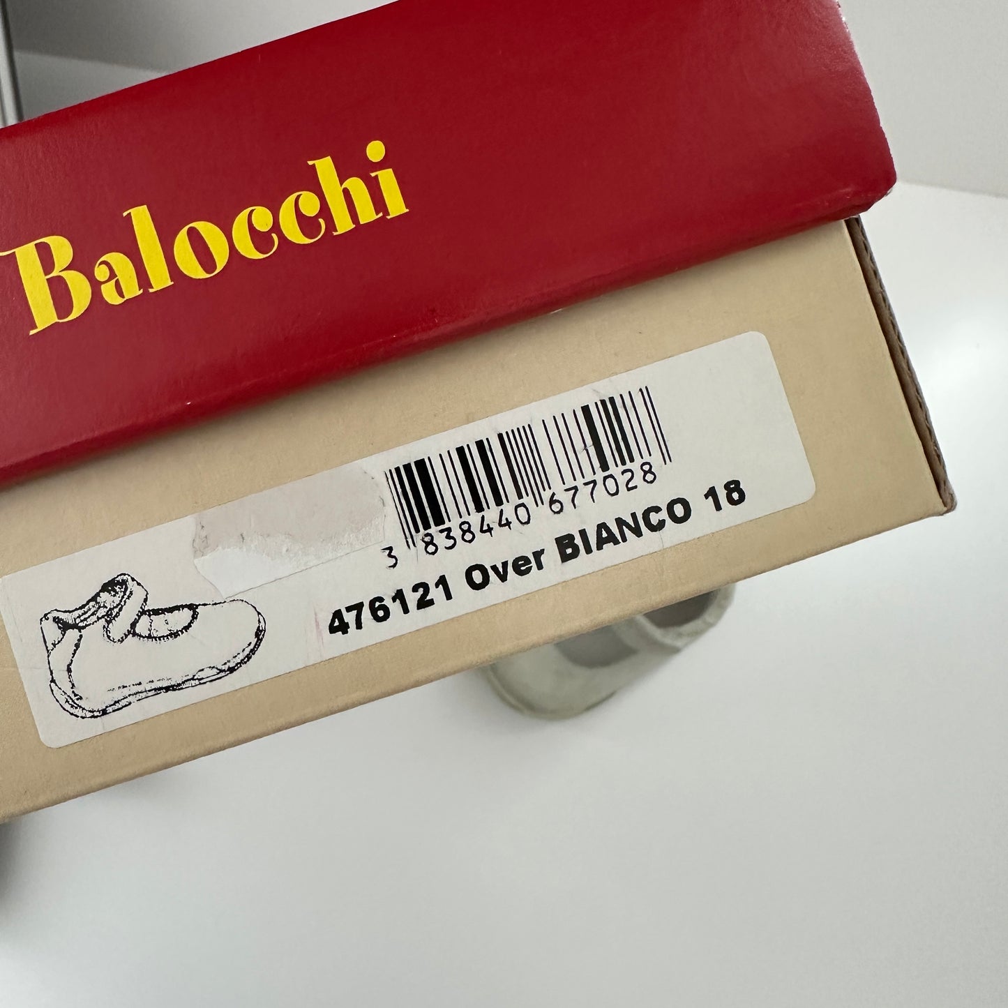 Balocchi Leder Ballerina Schuhe Weiss Gr. 18