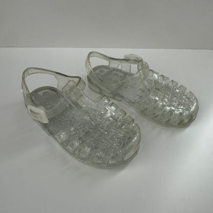 Glitzer Jelly Sandalen Transparent Gr. 21