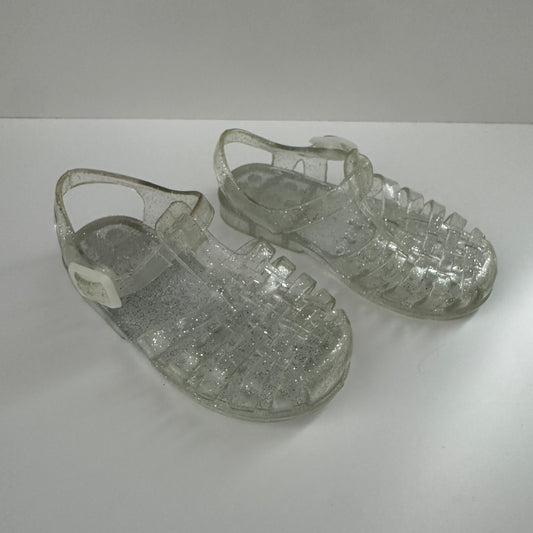 Glitzer Jelly Sandalen Transparent Gr. 21