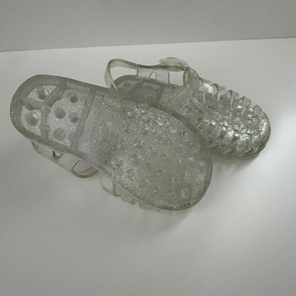 Glitzer Jelly Sandalen Transparent Gr. 21