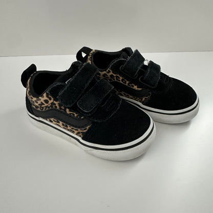 Vans Klett-Sneaker Schwarz Leo Gr. 21