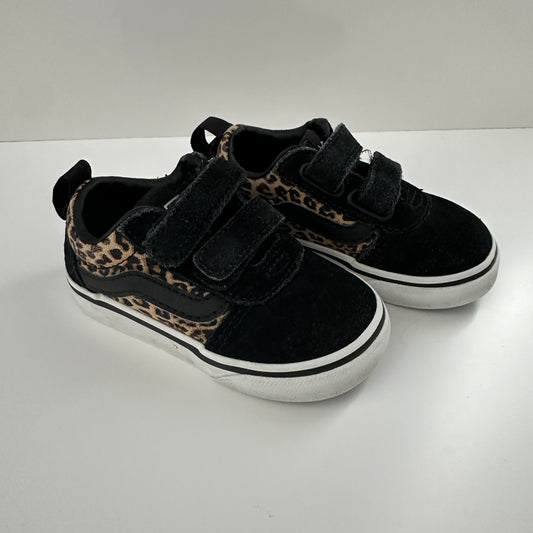 Vans Klett-Sneaker Schwarz Leo Gr. 21