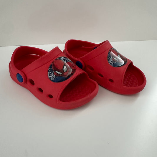 Spiderman Kinder Clogs Rot Gr. 22/23 Badeschuhe