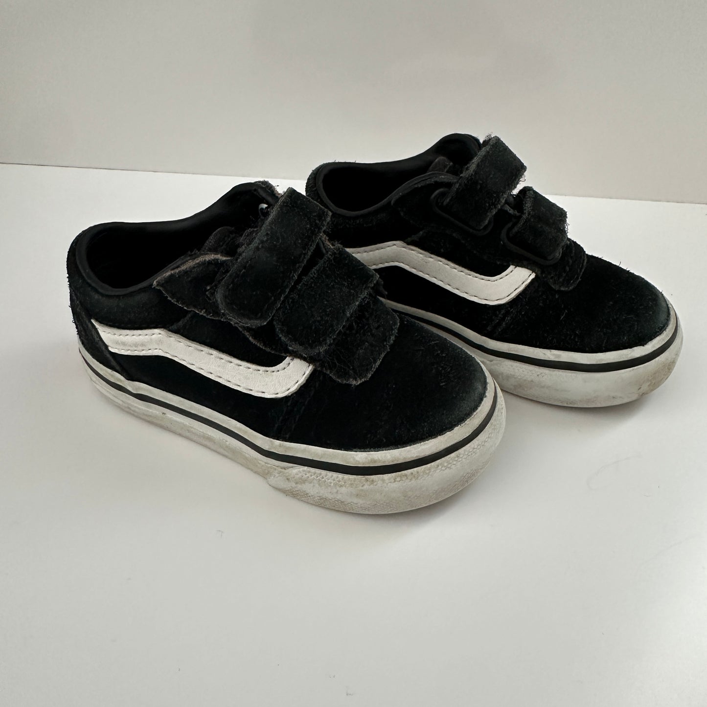 Vans Kinder Sneaker Schwarz Gr. 20 Klettverschluss